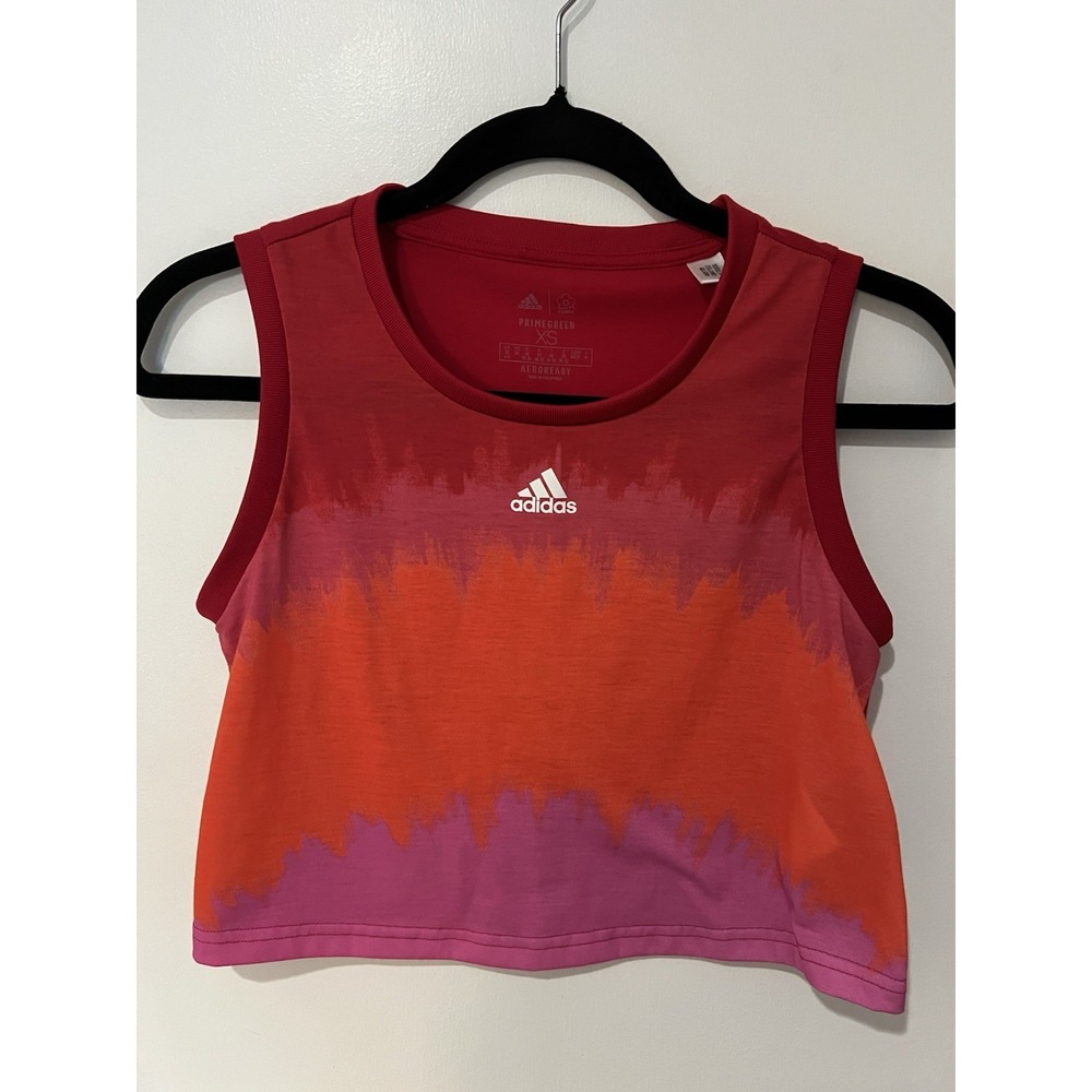 Adidas Women's Farm Cropped Tank MultiSport Bold Pink Red Size XS